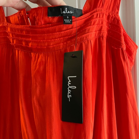NWT LuLu’s Red Mini Dress - Picture 2 of 3
